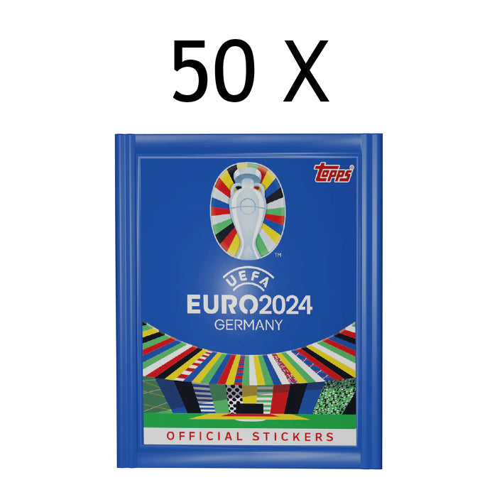 Topps Euro 2024 Stickers - 50 Packs