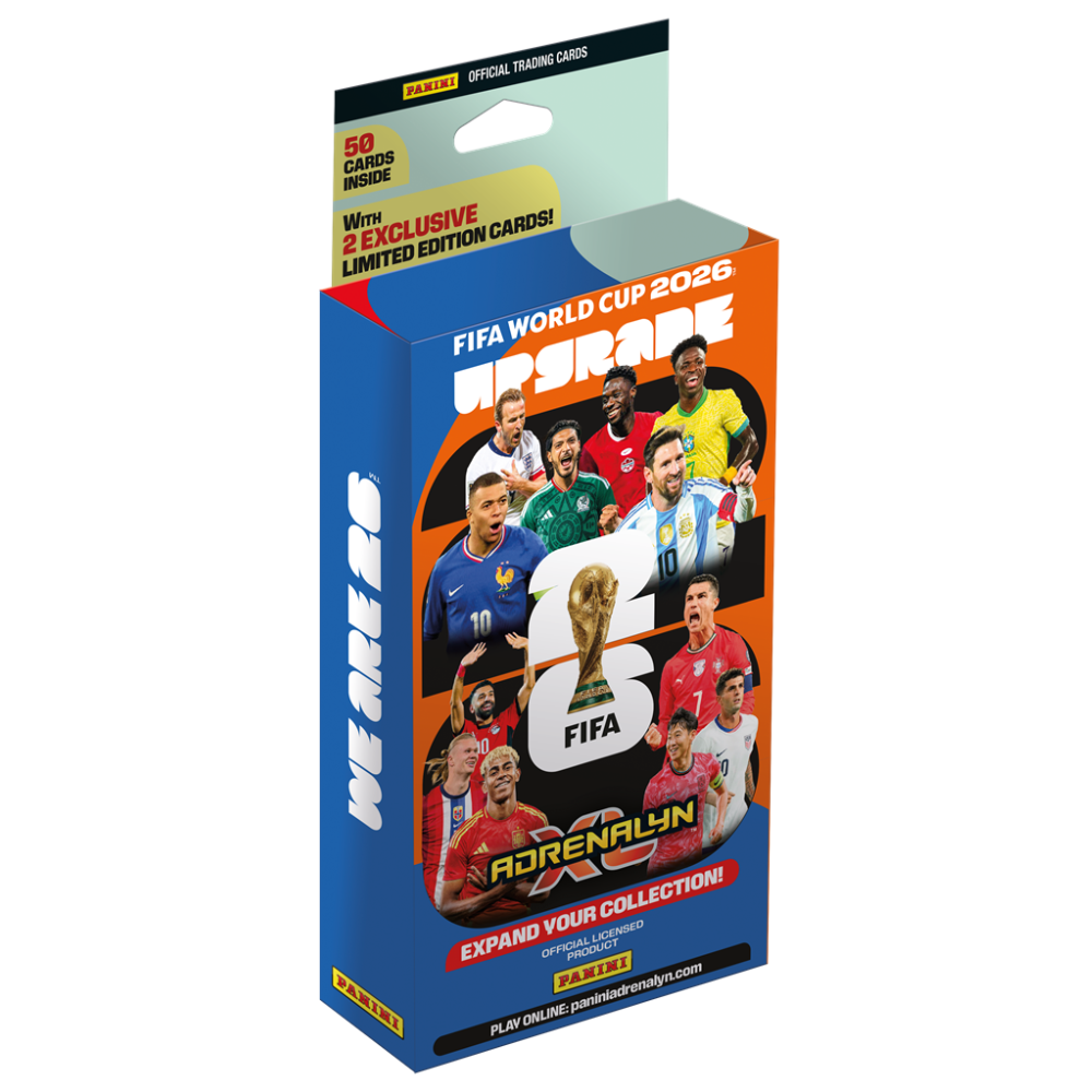 Panini World Cup Adrenalyn XL 2026 Update Set by Collexstickers featuring collectible trading cards and game accessories.