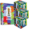 Panini World Cup 2026 collectors bundle of stickers by Collexstickers, featuring colorful World Cup sticker designs and packaging.