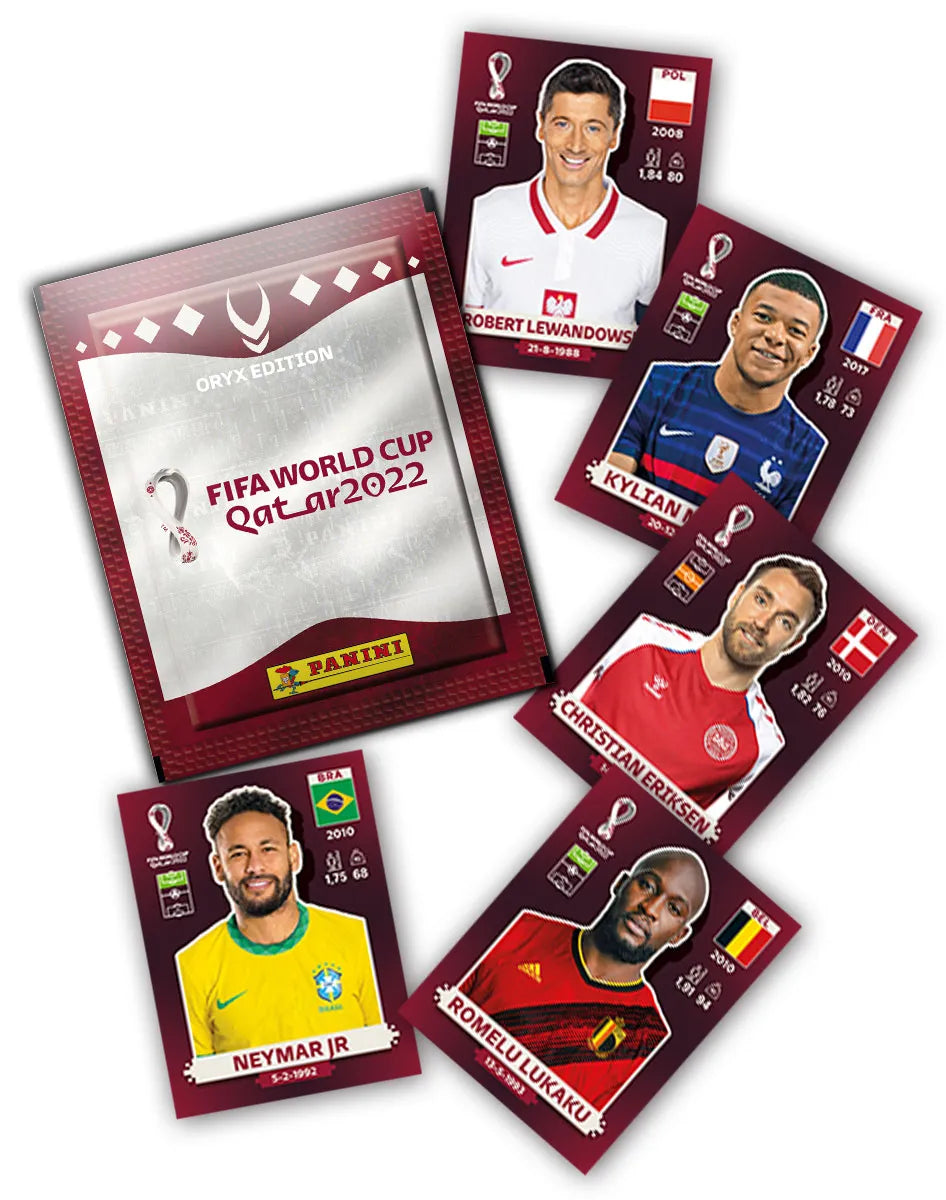 Panini World Cup 2022 Qatar Stickers - Display Met 100 Packs - Oryx Edition