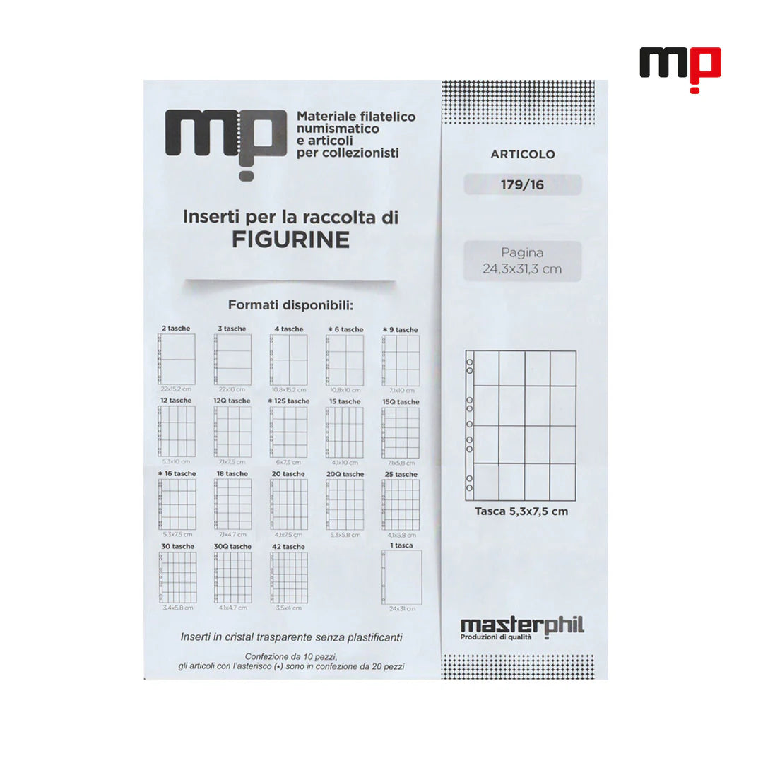 MasterPhil 16-Pocket Pages - 20 stuks